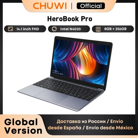 Ноутбук Chuwi HeroBook Pro, 14.1, 8/256ГБ, Celeron N4020, Intel UHD 600, Windows