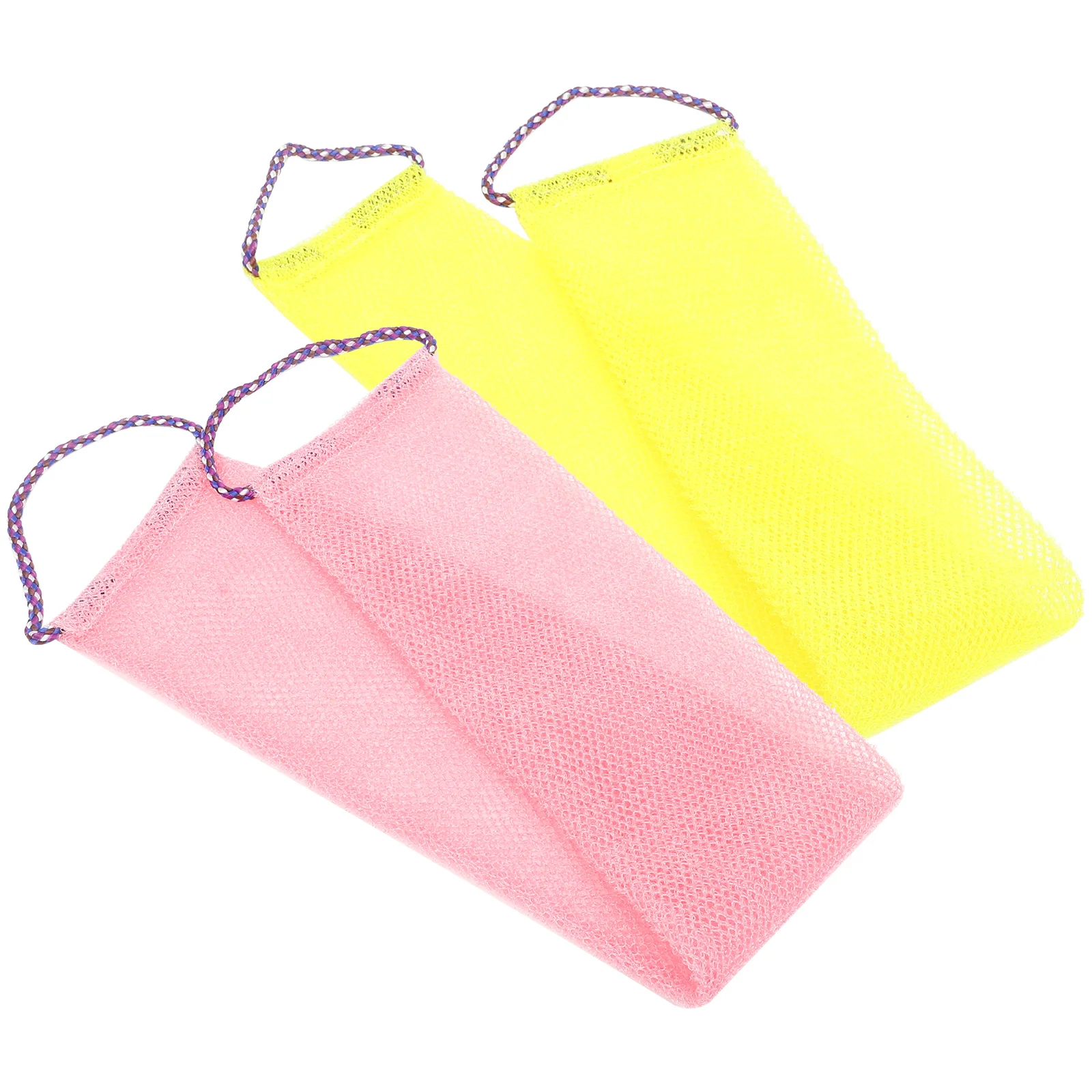 

2 Pcs Bath Scrubber Body Towel Back Shower Scrubbers Tub Showering Exfoliating Men Women
