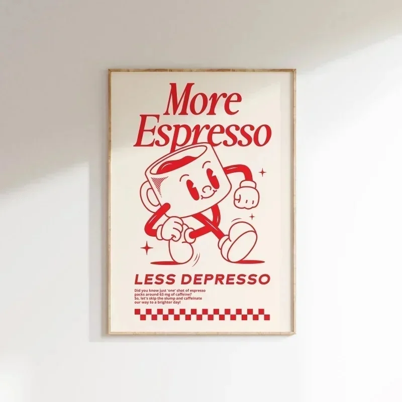 

Печать на холсте "More Espresso Less Depresso"