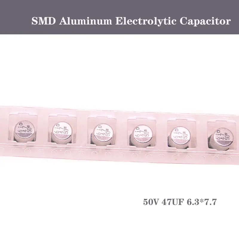 200 шт. SMD алюминиевый электролитический конденсатор 50 В 47 мкФ 6 3x7.RVD серии 135