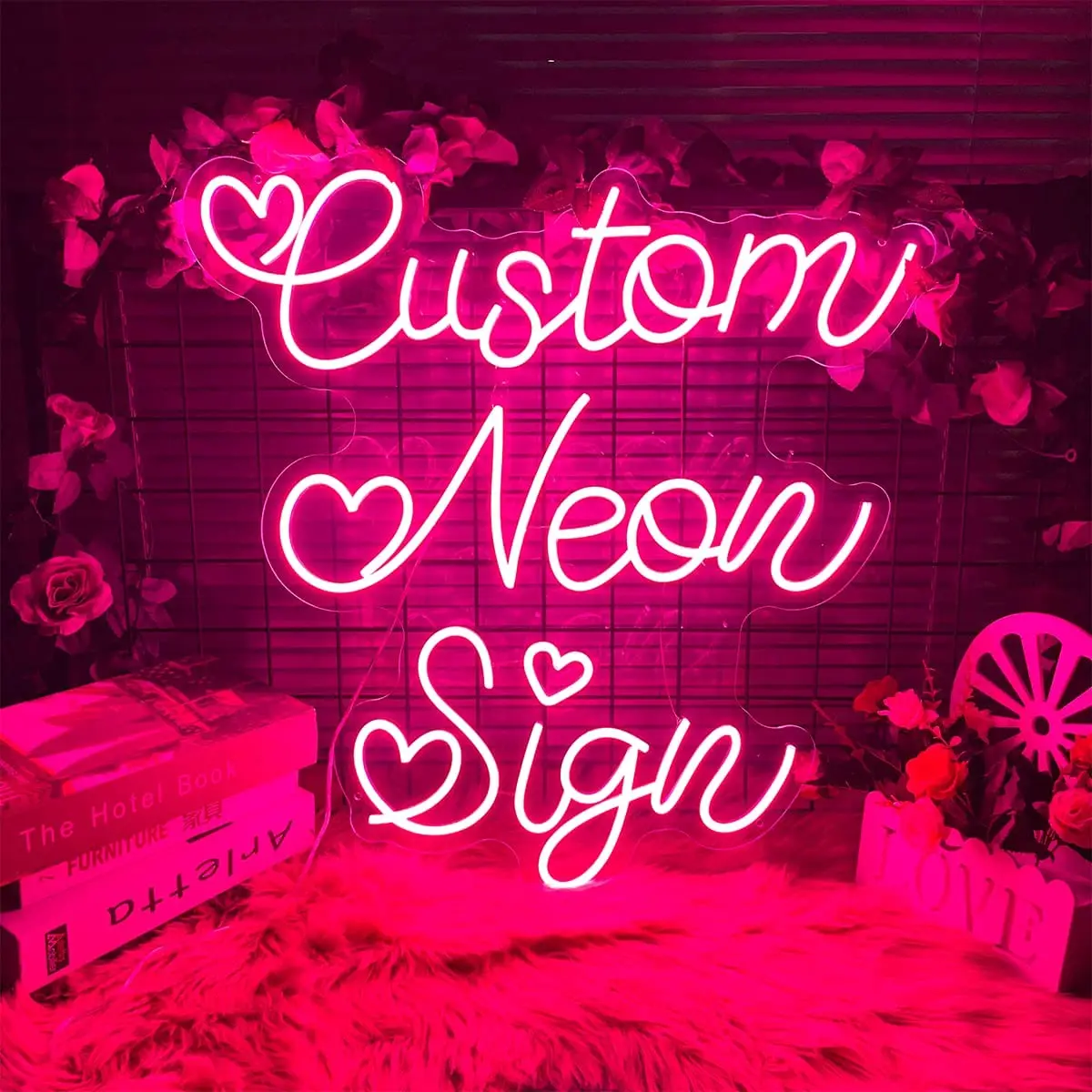 Custom Neon Signs for Wall Decor Personalized LED Neon Light Sign Bathroom Room Wall Wedding Birthday Party Home Decorations