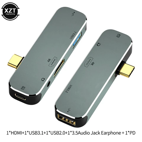 WYMECT Концентратор USB Type-C серебристый