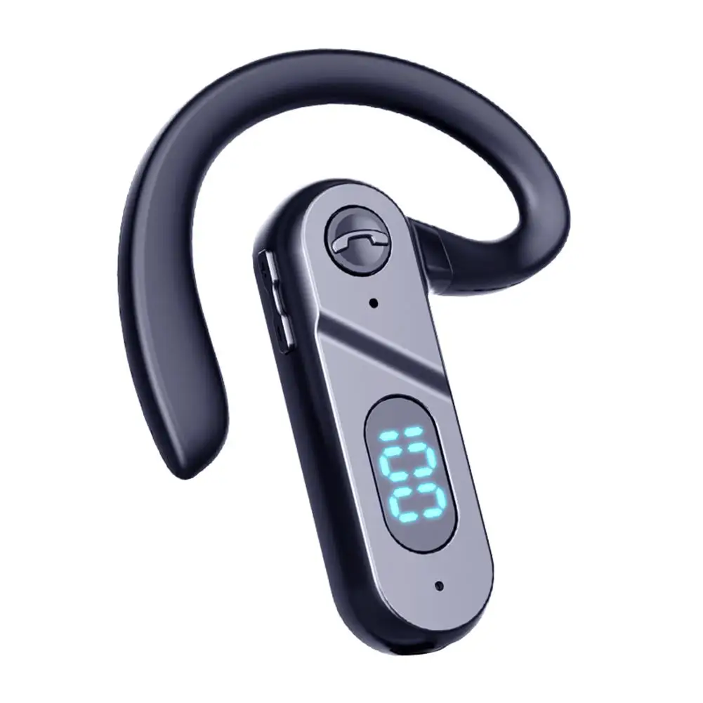 

Беспроводная Bluetooth-гарнитура V28 5,2, деловая гарнитура большой емкости, цифровой дисплей костной проводимости, одноушные наушники