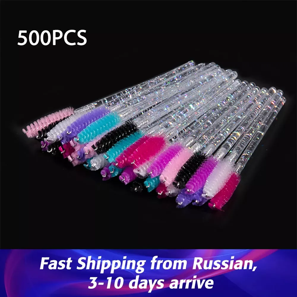 

Disposable Crystal Eyelash Brush Comb Eyelashes Extension Brush For Eyelash Extension Mascara Wands Makeup Tools