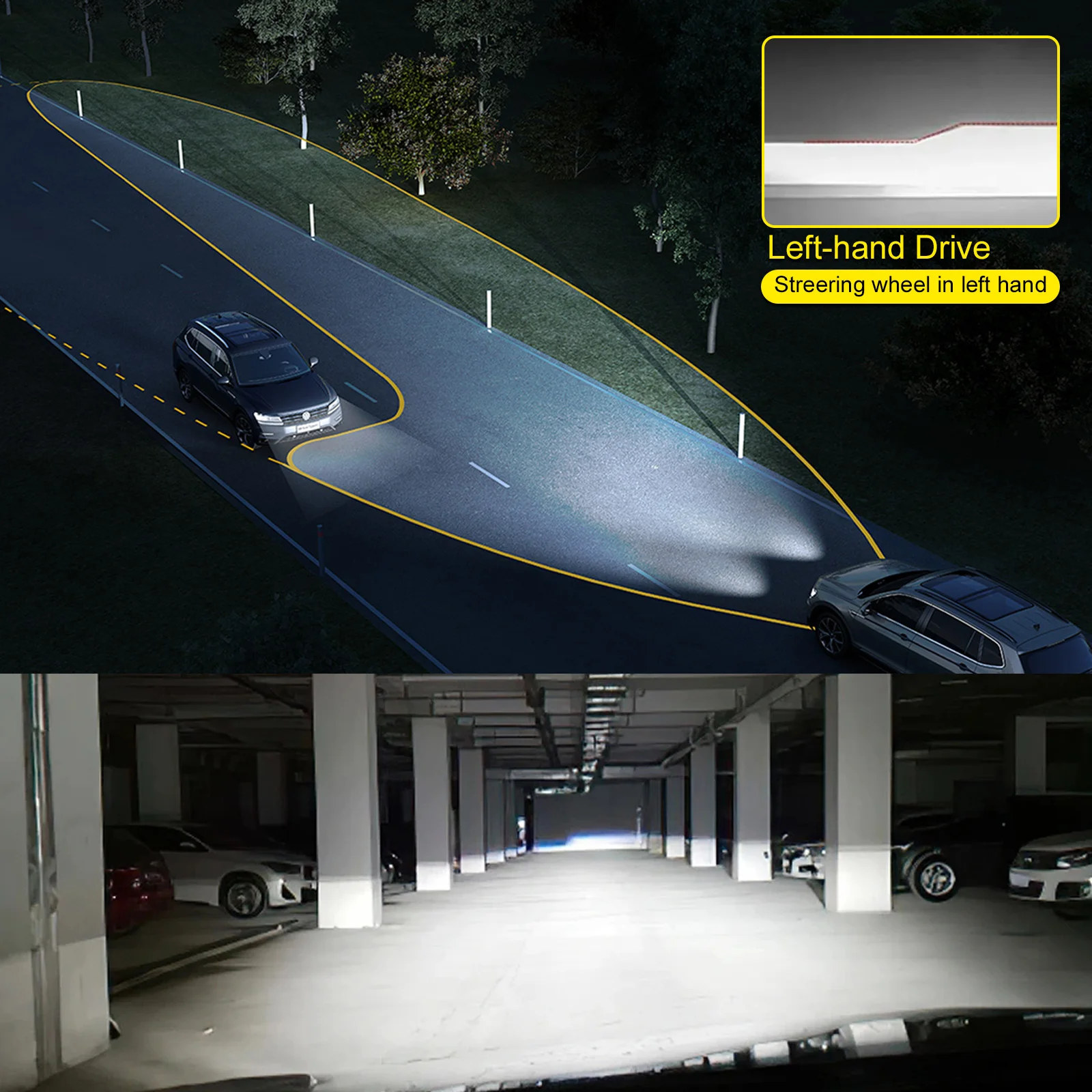 

Автомобильная светодиодная фара H7 CANBUS без ошибок H8 H9 H11 9005 9006 LED H7 H16JP с линзами, лампочка для автомобилей, автозапчасти, аксессуары