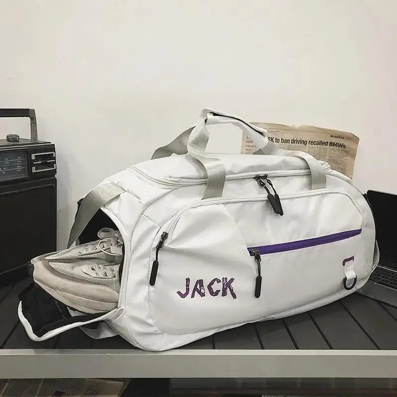 Fashion Gym Bags Waterproof Sports Fitness Travel Handbag for Man Woman Backpack Outdoor Training Yoga Bag with Shoe Compartment