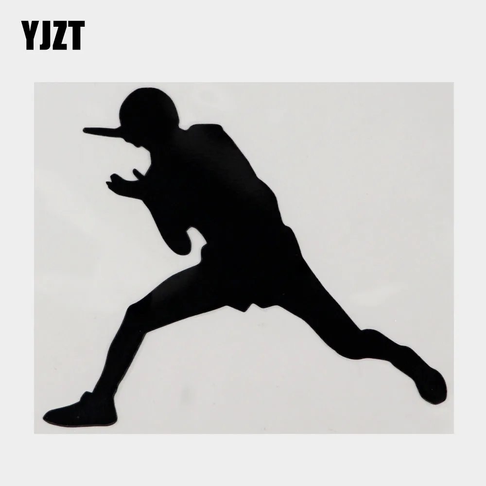 

YJZT 13.5CM×11.4CM Car Sticker Table Tennis Competition Waterproof Black/Silver Decal 8A-1360