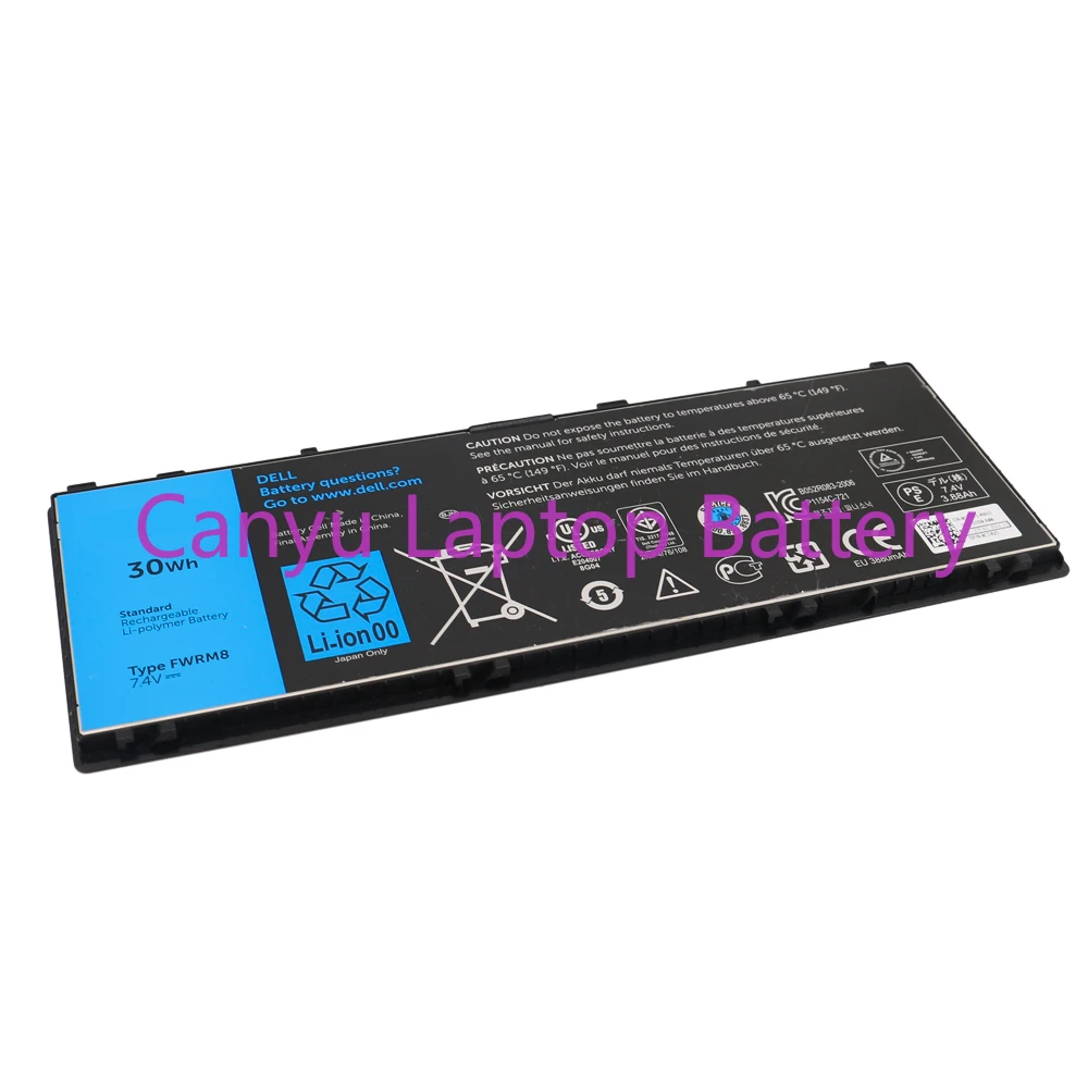 Аккумулятор для ноутбука 30 Вт/ч 7,4 В FWRM8 PPNPH для Latitude 10 ST2 10 ST2e YCFRN KY1TV C1H8N 1XP35 312-1412 312-1423 Tablet PC