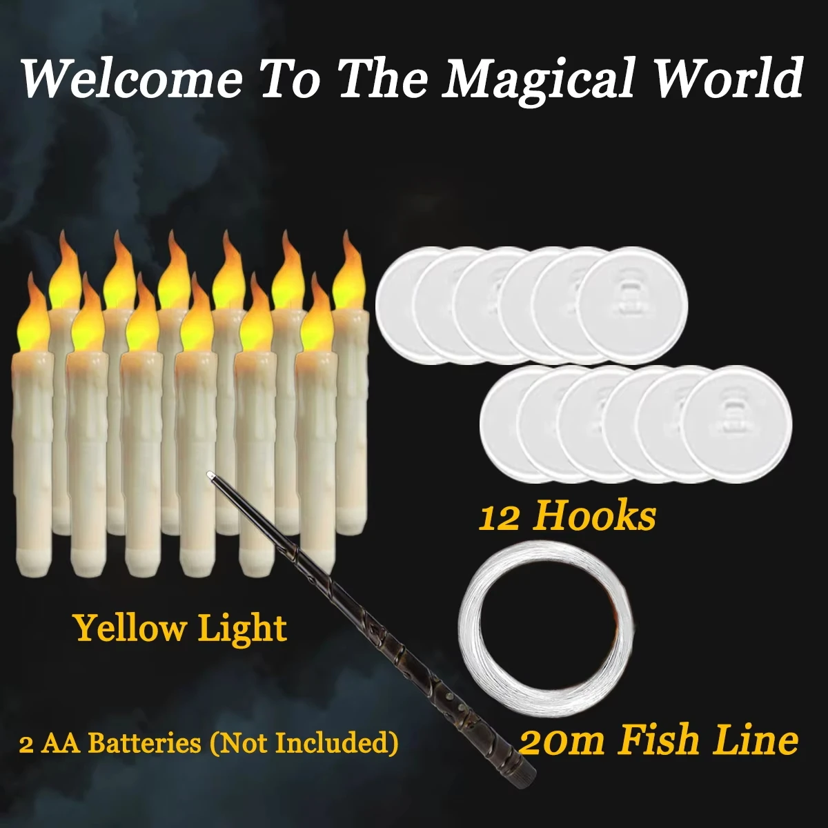 Светодиодные плавающие свечи с волшебной палочкой екатерина александровна матюшкина матюшкина бенуарики секреты волшебной страны