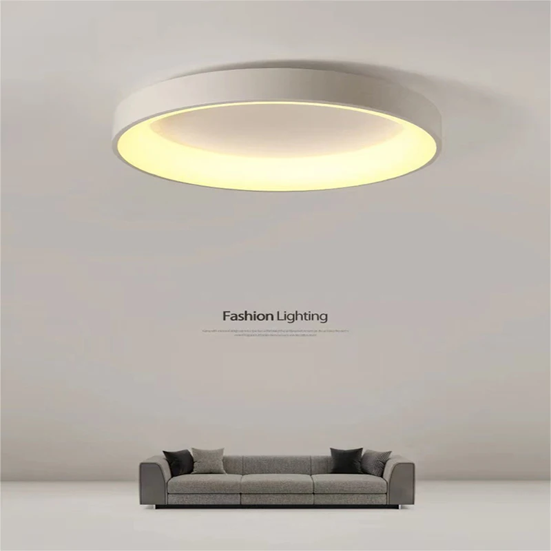 

Nordic Creative LED Ceiling Light 36W Round Dimmable / Stepless Dimmable Lamps For Bedroom Meeting Study Room Kitchen Lighting