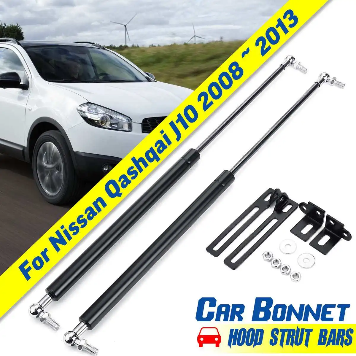 

2 шт., подъемник для капота автомобиля Nissan Qashqai J10 2008 2009 2010 2011 2012 2013