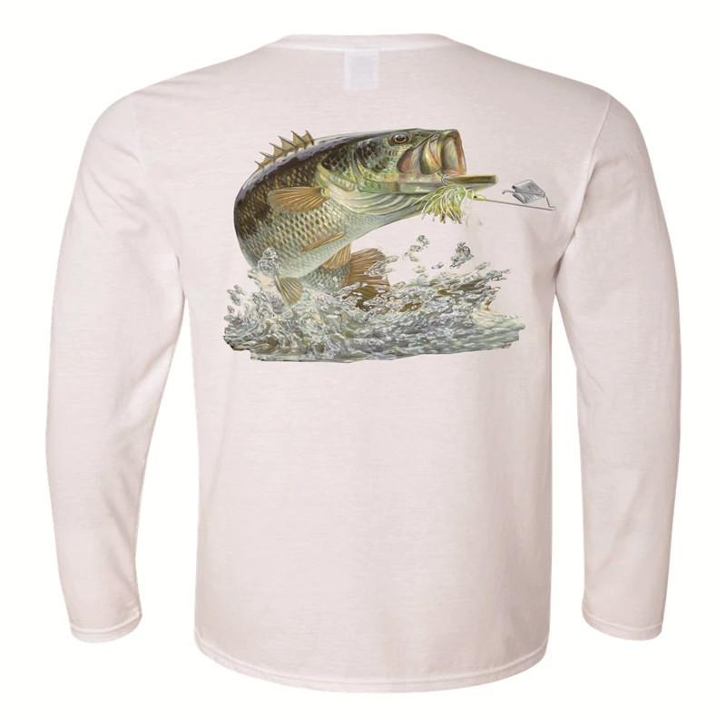 

OEM Men's Fishing Long Sleeve UPF 50+ Breathable Moisture Wicking T Shirts Outdoor Fast Dry Sublimation Printing Fishing T Shirt