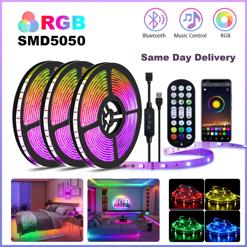 Светодиодная лента SMD5050 с USB, LED освещение с дистанционным управлением, для украшения комнаты, подсветки телевизора, светильник ильник для сп...
Светодиодная лента SMD5050 с USB, LED освещение с дистанционным управлением, для украшения комнаты, подсветки телевизора, светильник ильник для сп...