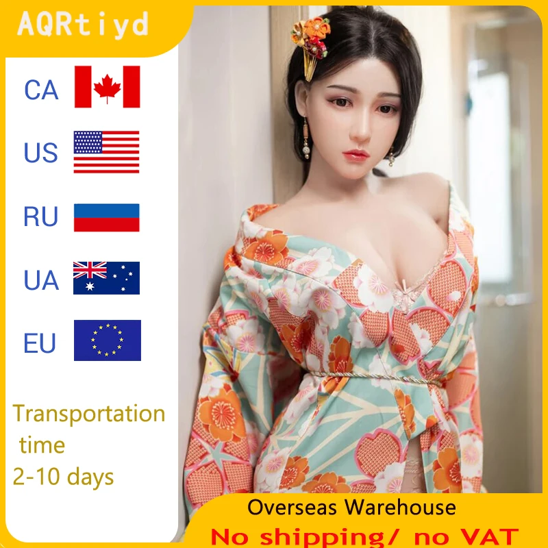 Женская Реалистичная японская Силиконовая секс-кукла с большой грудью кукла для