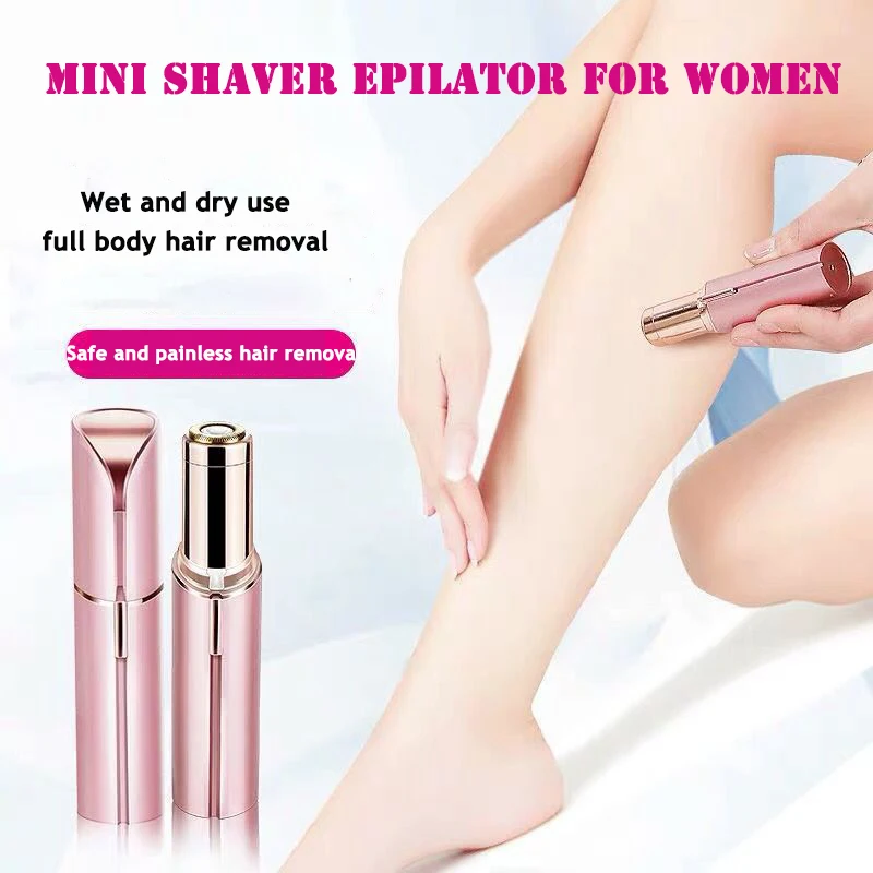

Rechargeable Epilator Face Hair Removal Shaver Electric Eyebrow Trimmer Women's Hair Remover Shaver Razor Epilator for Women
