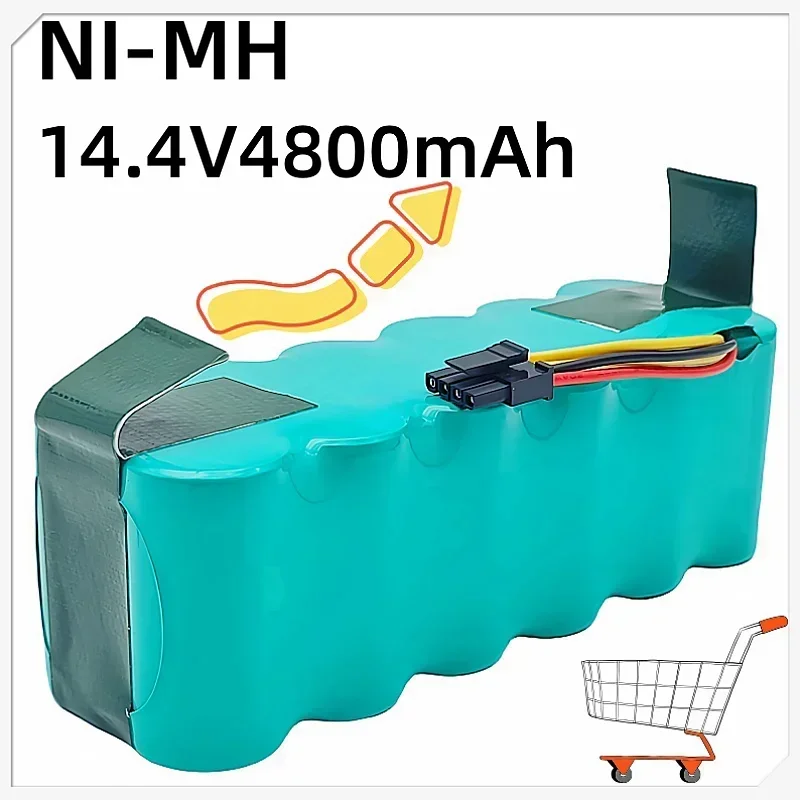 Ni-Mh аккумулятор 14 4 В 4800 мАч совместимый с пылесосами AMIBOT ARIETE BRICIOLA DIBEA MidIMASTER LP43SC2000P