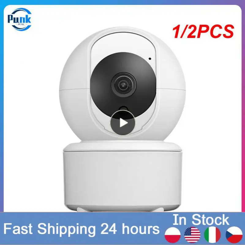 

1/2PCS IP WiFi Camera Surveillance Security Baby Monitor Automatic Human Tracking Cam Full Color Night Vision Indoor Video