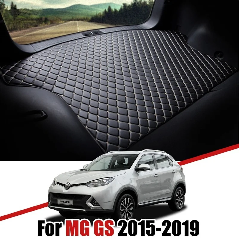 

Кожаные коврики на заказ для багажника автомобиля MG GS 2015 2016 2017 2018 2019, водонепроницаемый нескользящий поднос, аксессуары для груза