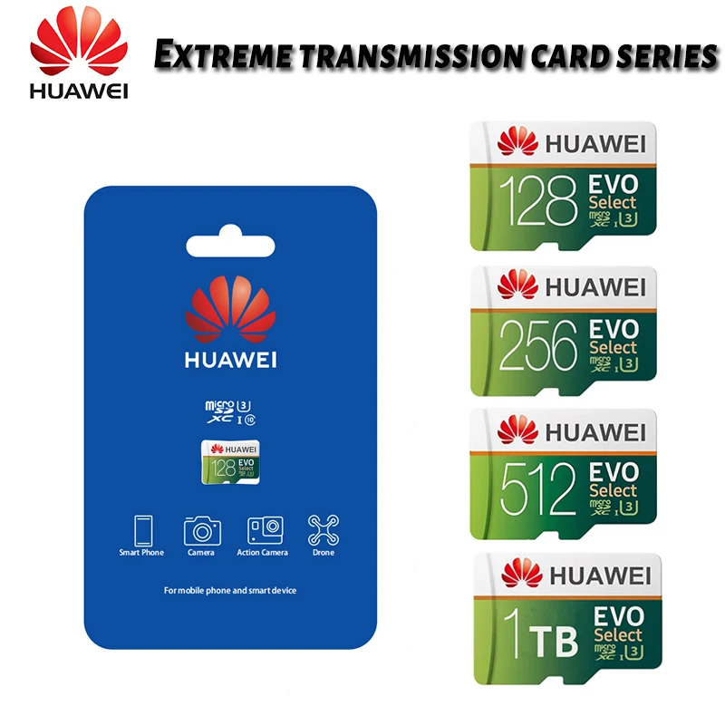 100% оригинальная Экстремальная/высокоскоростная карта памяти Huawei 256 ГБ 512 Micro TF SD