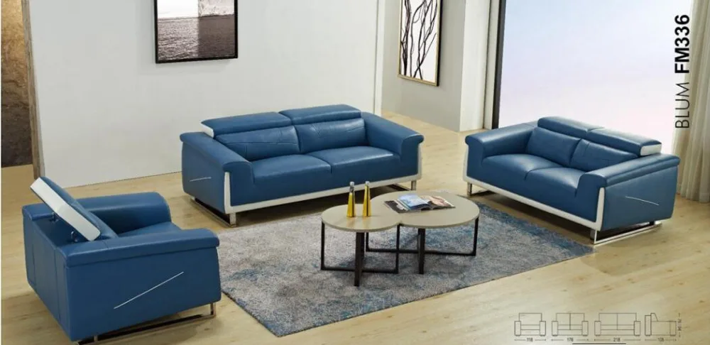 

Набор диванов из натуральной кожи, мебель для гостиной