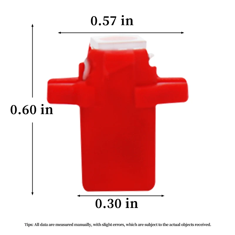 Светодиодная лампа 10X B8.3 B8.3D для автомобиля 1 SMD 5050 T5 Приборная панель приборная