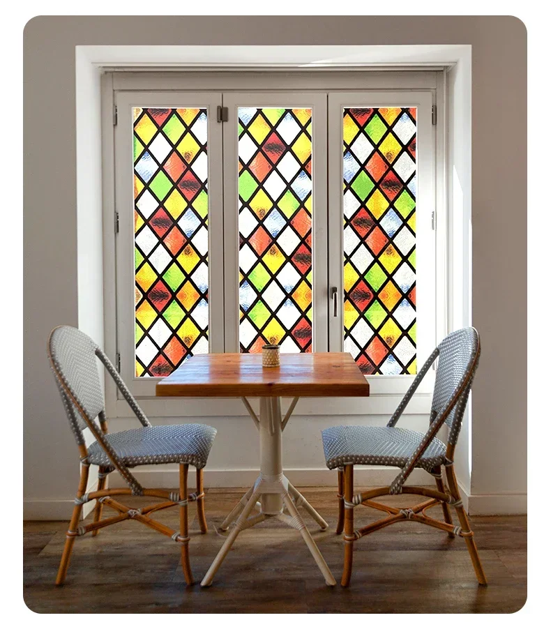 Винтажная статическая липкая пленка для конфиденциальности непрозрачная