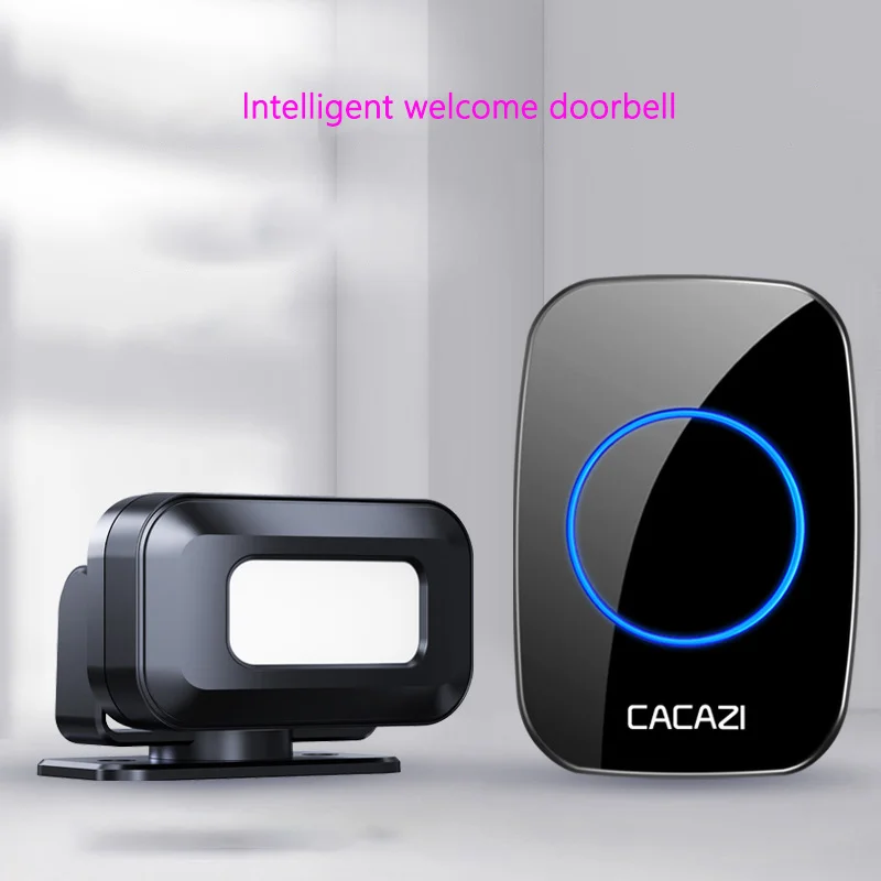 

Intelligent Sensing Doorbell Split Store Door Bell Reminder Long Distance High Sensitivity Welcome Voice Announcer Sensor