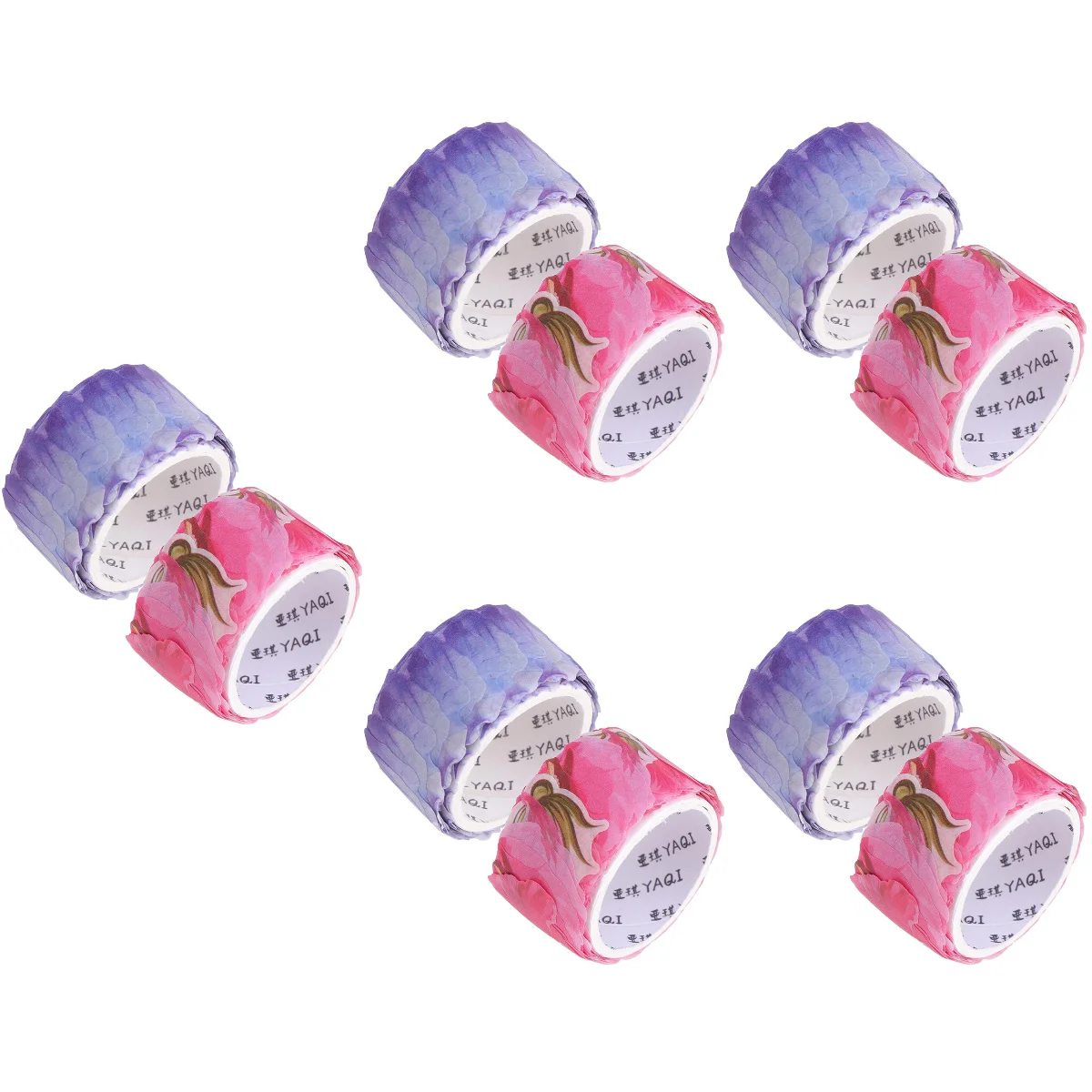 

10 Rolls Petal Scrapbook Masking Tapes Adhesive Photo Album Washi Tapes