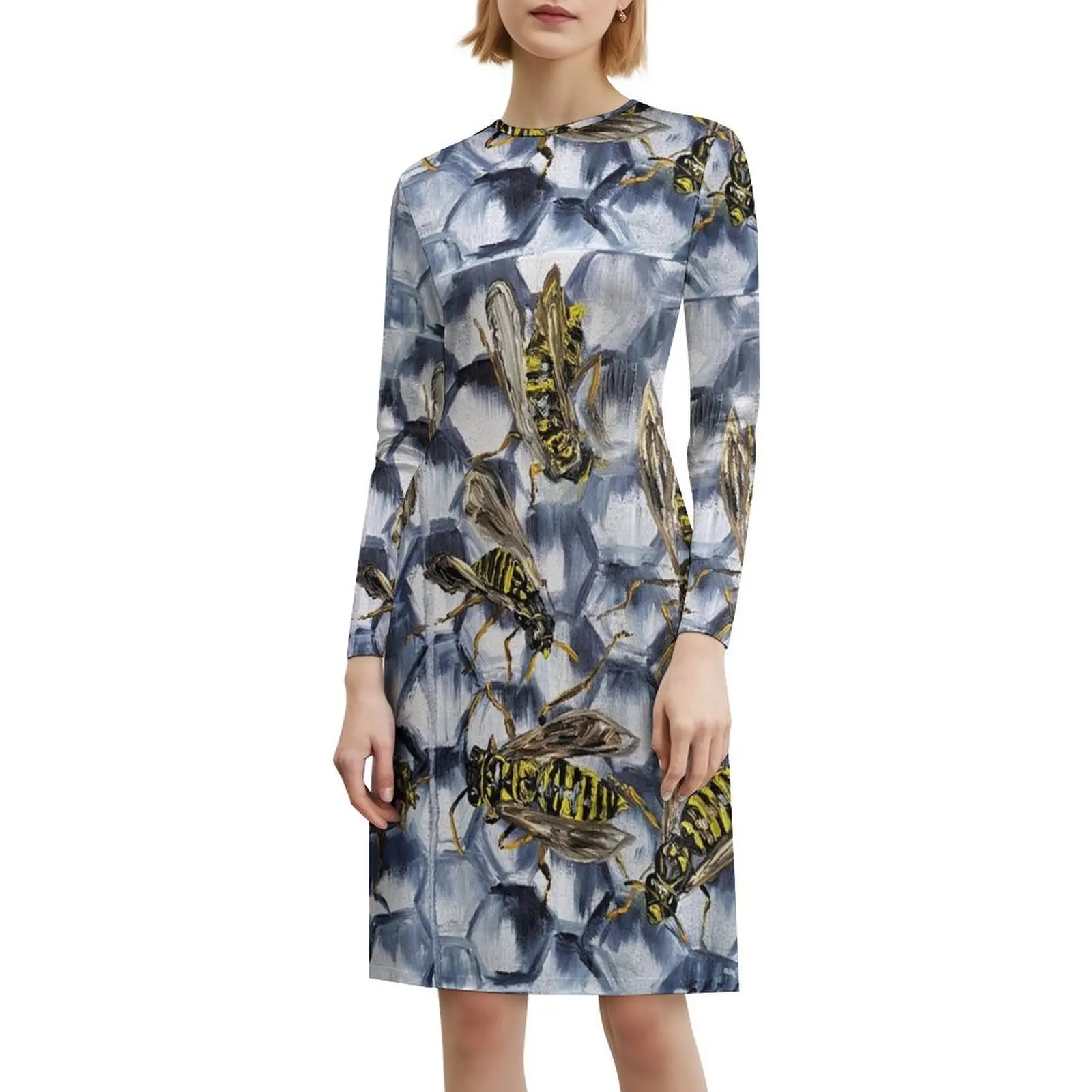 Busy Hive Of Sexy Vacation Dress For Women Beach Party Birthday Mini Dress Hornet Hive Insects Busy Nest Insect Dress For Girls (art.: 3920d34dec800) - 3920d34dec800