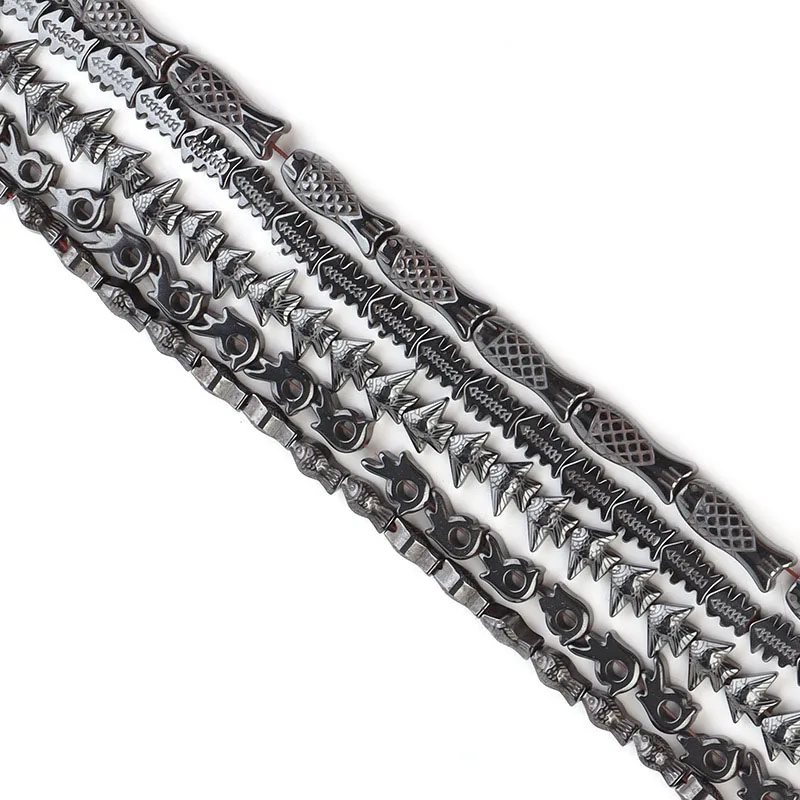 

Gorgeous Hematite Beads Bracelet Necklace Tropical Fish Shape DIY Jewelry Accessories Accessories Wholesale Loose Beads