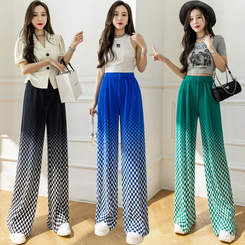 Cheap wholesale New Woman lattice Wide leg trousers Korean Fashion Sweatpants Casual Popular Joggers Women Pants dropshipping