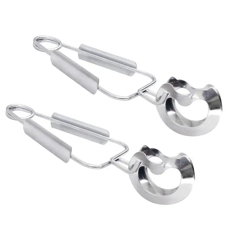 

2pcs Snail Clip Stainless Steel Snail Tongs Spring Seafood Tong Food Serving Clamp Kitchen Utensil For Restaurant Hotel Supplies