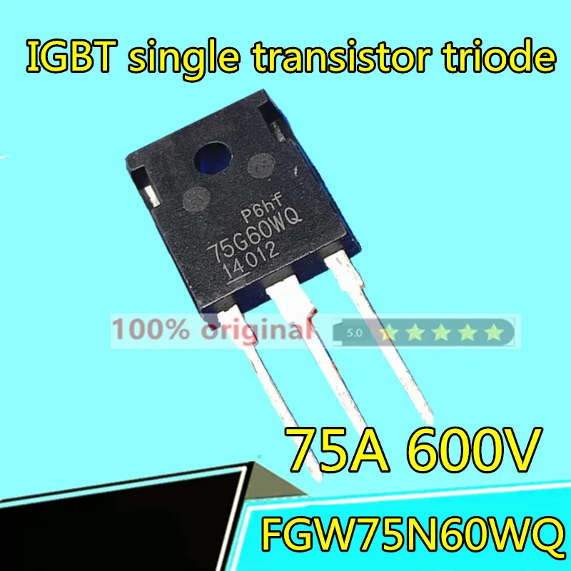 10 шт., FGW75N60WQ 75G6 0WQ, новый оригинальный МОП-транзистор TO-247, полевой транзистор 600 В, 75 а