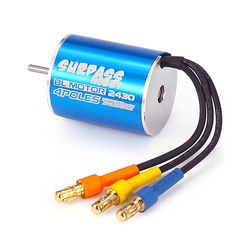 Фото Бесщеточный мотор SkyDElSURPASS HOBBY 2430 7200KV с регулятором скорости 25A ESC в комплекте для радиоуправляемых машин HSP HPI Tamiya 1/16 1/18 №5