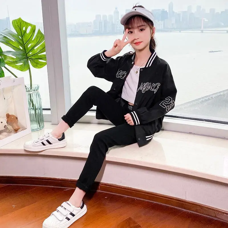 

Детская бейсбольная куртка для мальчиков и девочек, на осень/весну