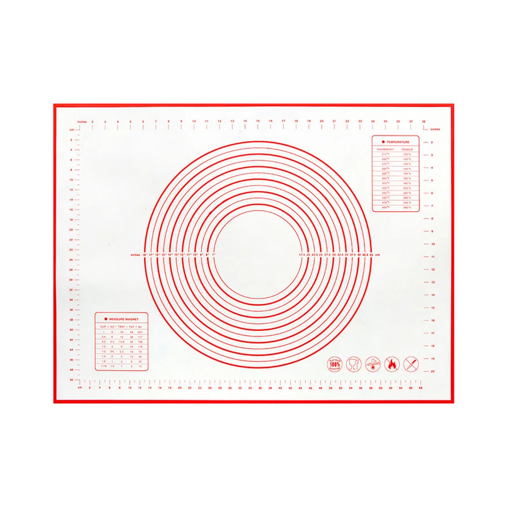 

Baking Mat Washable Scaled Foldable Roll-up Home Kitchen Bake Pad