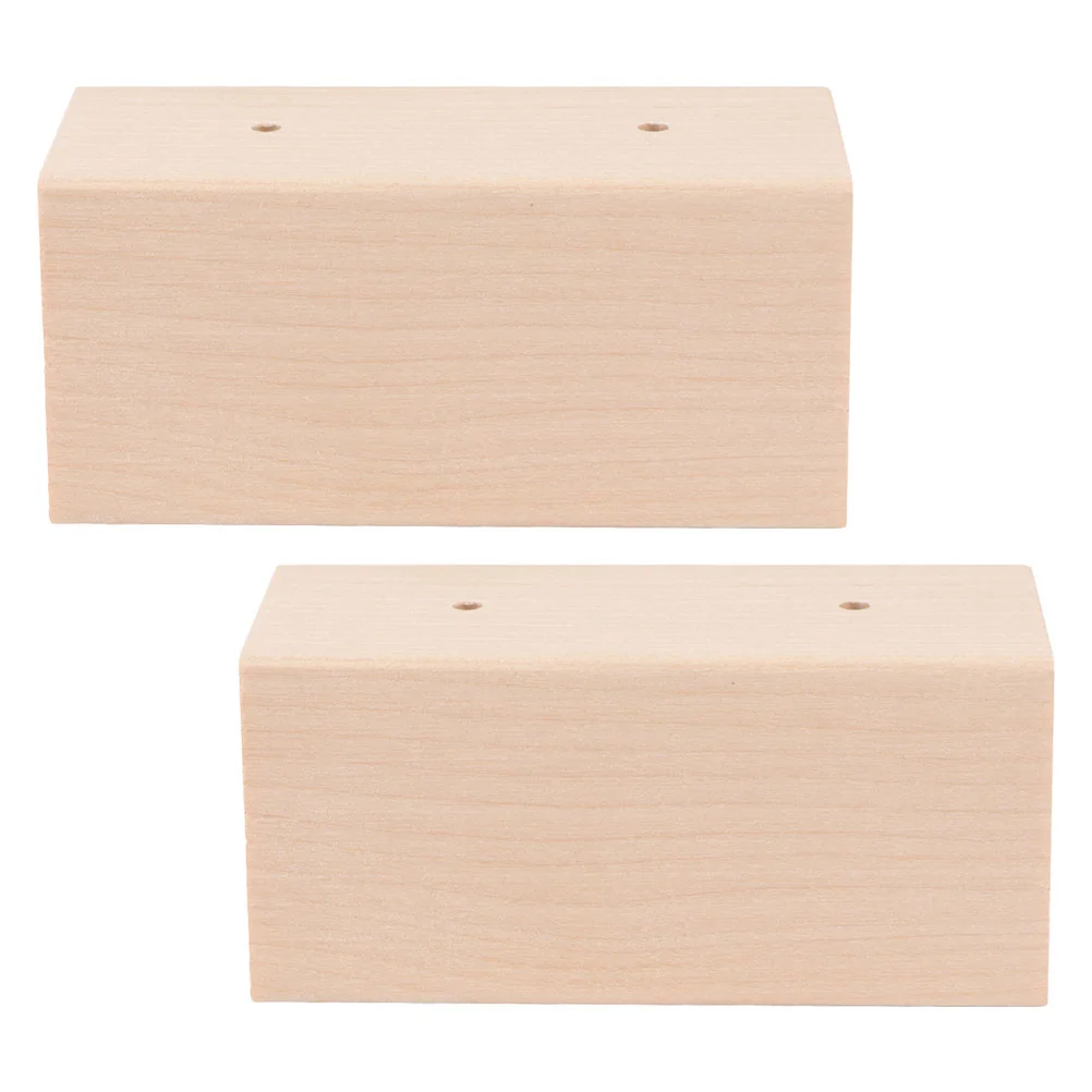 

2 Pcs Wooden Flower Nail Stand Cupcake Toppers Cupcake Baking Tools Cake Base Mounting Base Wood Flower Decoration Baking Tool