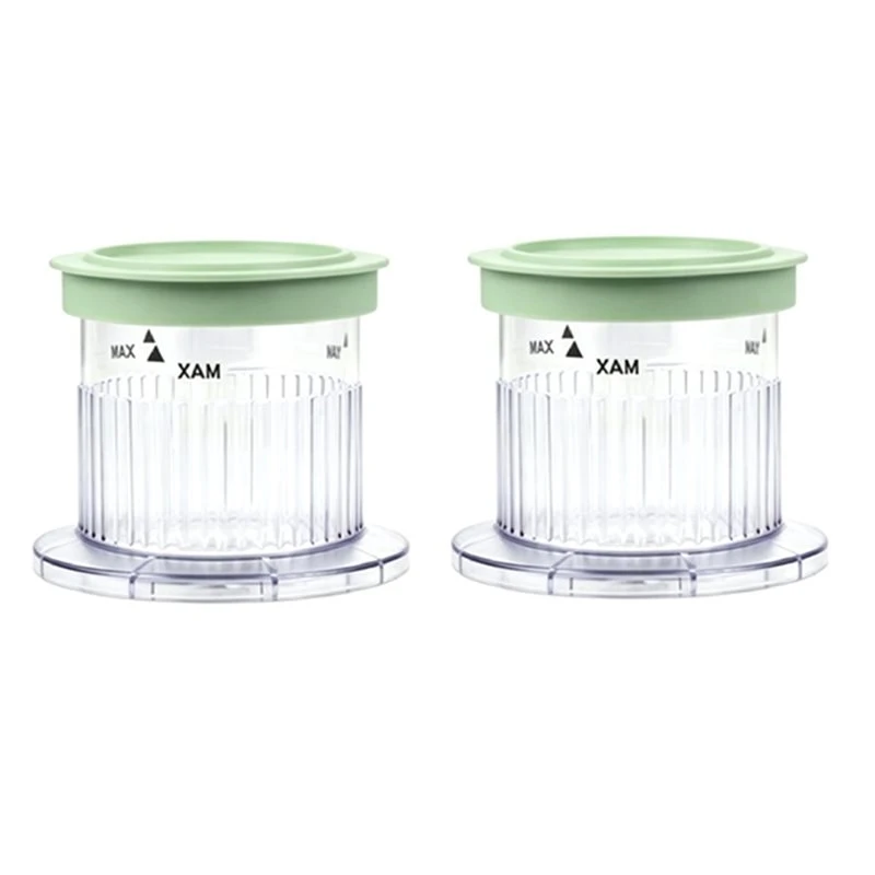 Фото Съемные чашки для мороженицы Cuisinart Fastfreeze ICE-FD50 с крышками, зеленые, для домашнего мороженого, 2 шт. №1