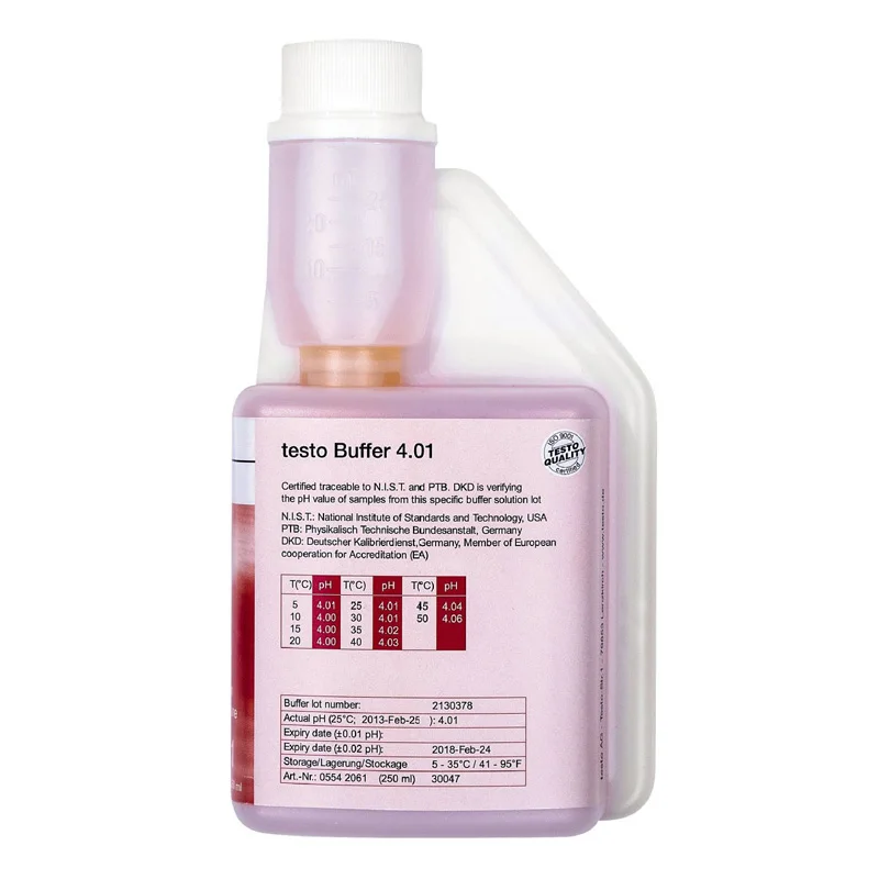 

Testo 206 205 Буферный раствор pH 4,01/7,00 250 мл ZUIDID