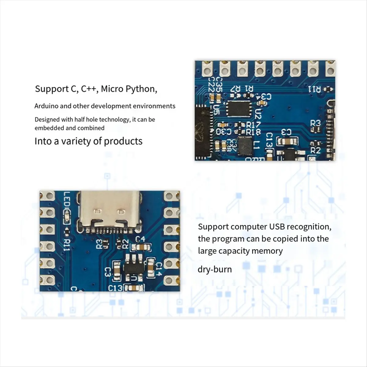 Фото Плата разработки (A43I) для Pico2-RP2350 на базе RP2350A, для Micro-Python. №5