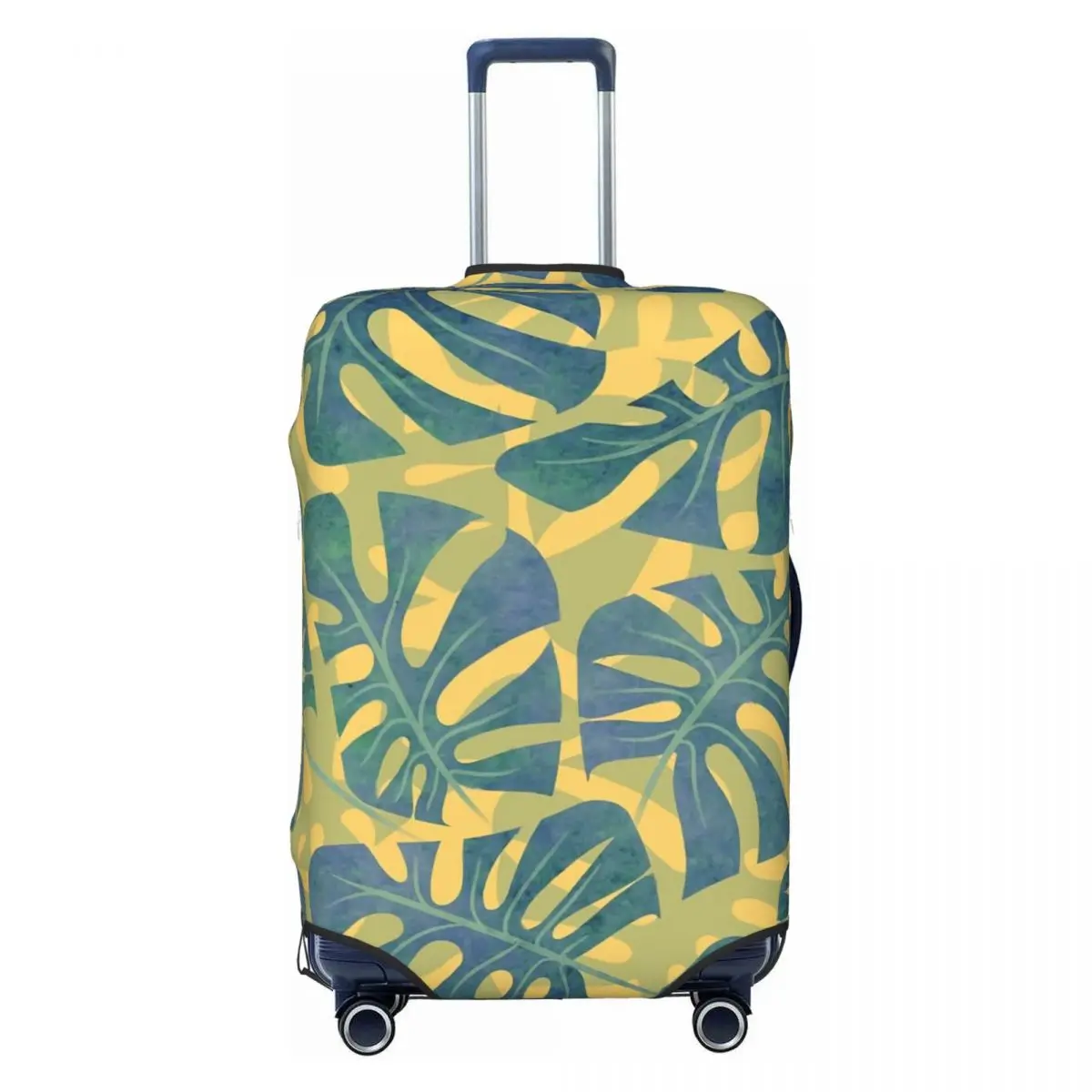 Чехол для чемодана Plam Leaf праздничный синий и желтый чемодан дорожная защита
