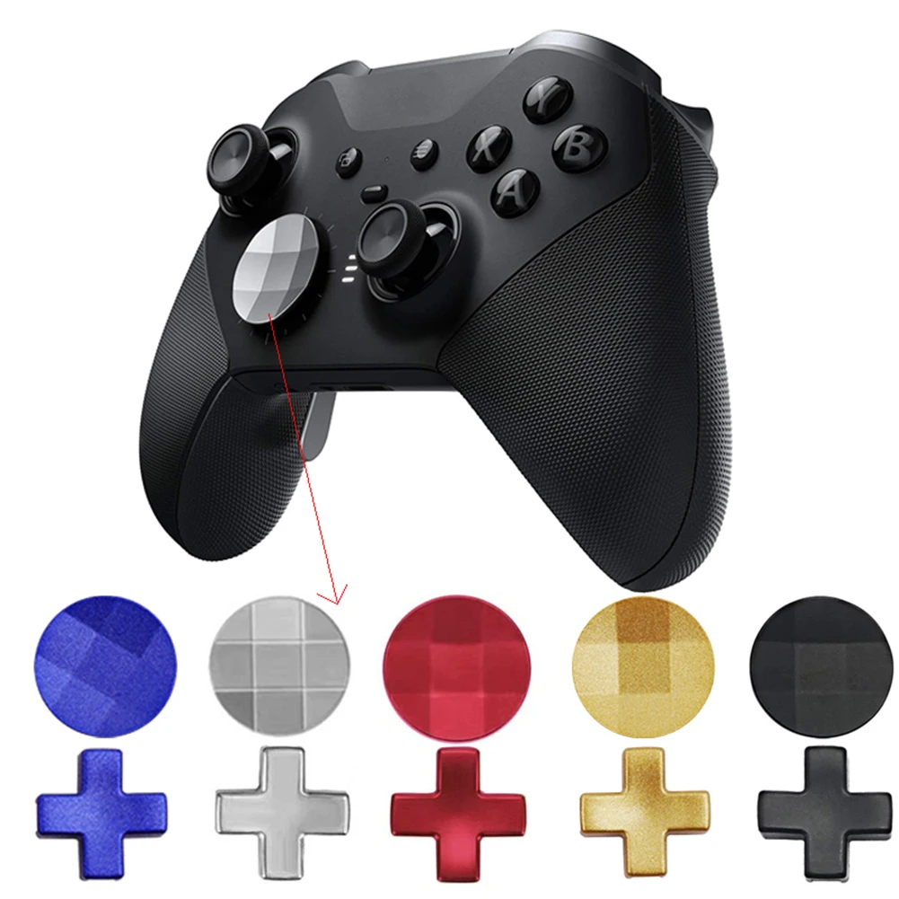 

Controller Gamepad Button Cap Cross+Round Keycap for XBOX ONE ELITE Series 1/2 Controller Buttons Replacement Fittings