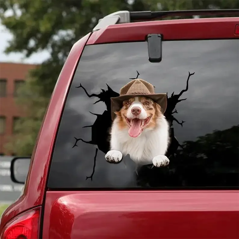 

Персонализированная наклейка, австралийский наклейка с овчаркой-подходит для автомобилей, ноутбуков и любых гладких поверхностей, индивидуальная Подарочная наклейка, Deca на заказ