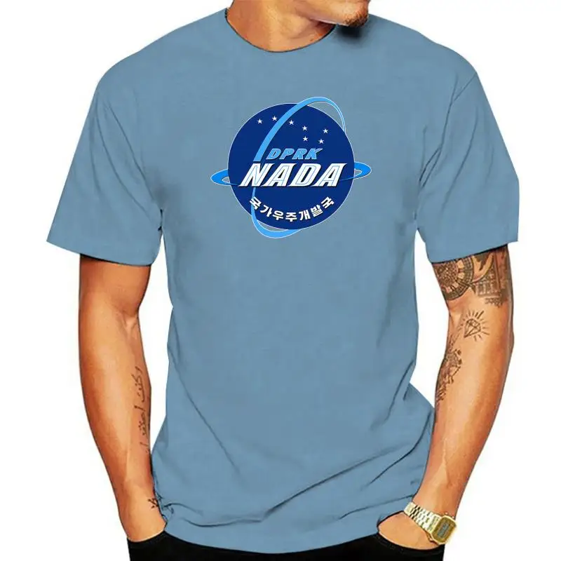 

7704D Men t shirt Short sleeve NADA North Korea Space Unisex T Shirt Women t-shirt tee tops