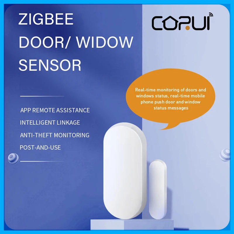 

Smart Tuya ZigBee Wireless Door Magnetic Sensor Smart Linkage Alarm Alarm Smart Sensor For Doors And Windows Sensor Detector