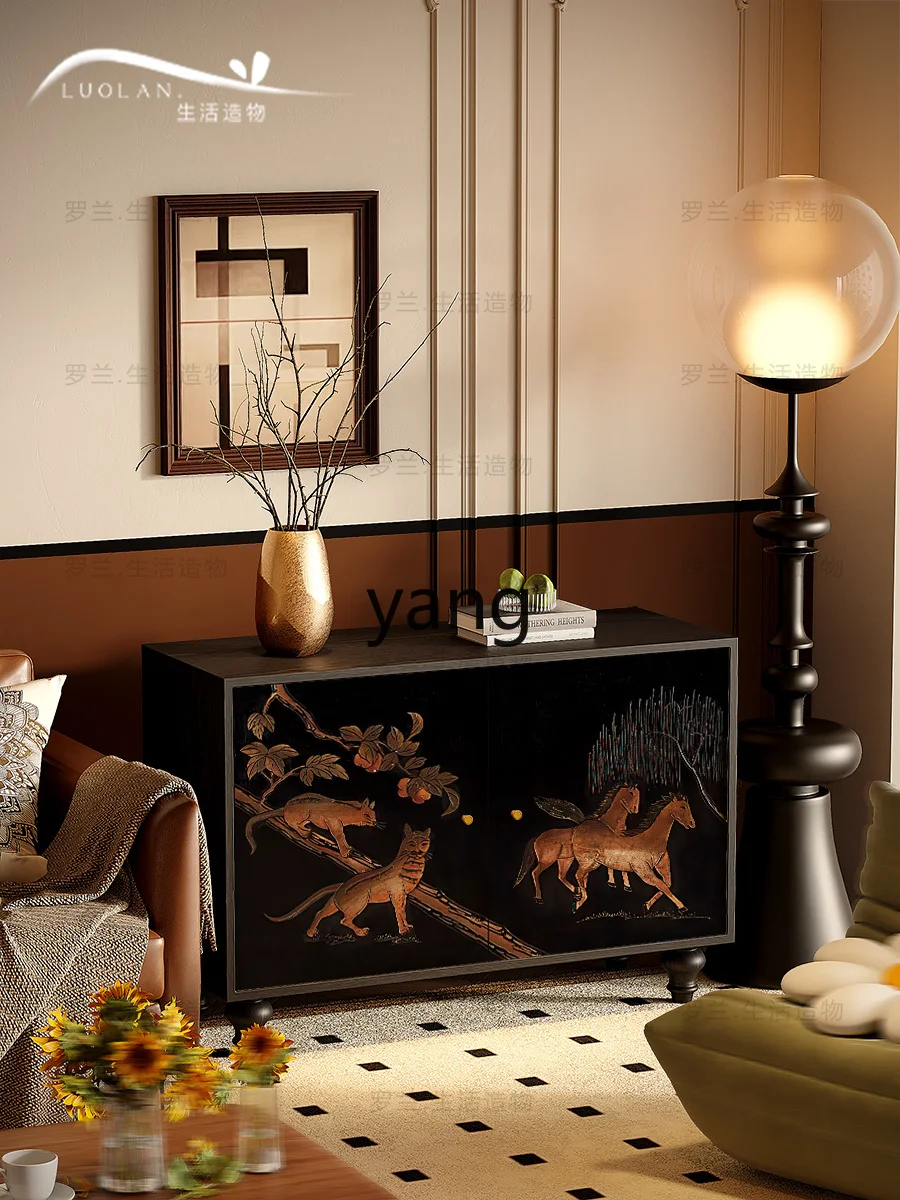 Шкафчик LXL с высокой ножкой классический художественный шкаф для дома спальни