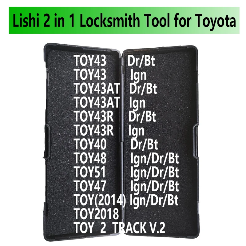 

Lishi 2 in 1 Tool TOY43 TOY43AT TOY43R TOY47 TOY51 TOY2014 TOY2018 TOY2 TOY48 TOY40 for Locksmith Tool for Toyota