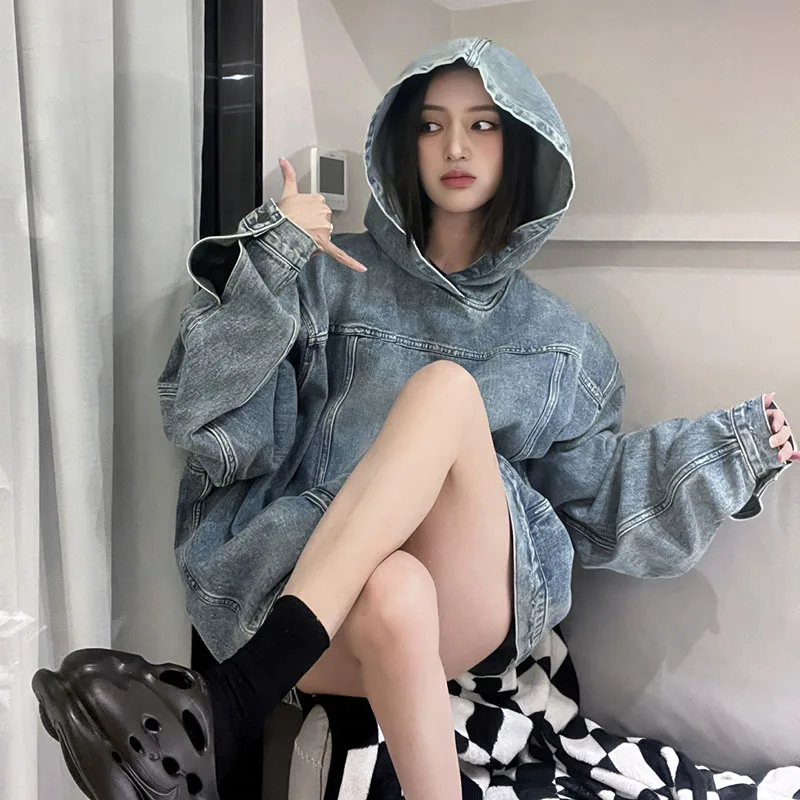 Женская джинсовая куртка новый женский весенний Американский винтажный