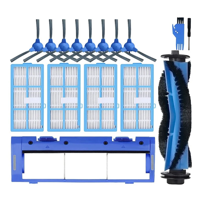 

Main Brush Side Brush HEPA Filter Main Brush Replacement Accessories Vacuum Cleaner Main Brush For R3500S R550 R650 R700