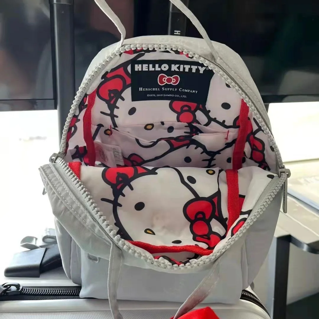 

2023 New Kawaii Hello Kitty Backpacks New Trendy Cute Campus Joint Name Backpack Schoolbag Female Computer Bag for Student Girls